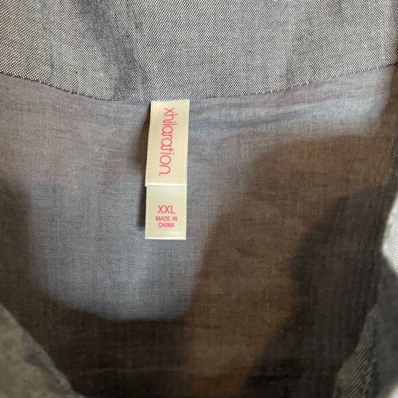 🌿 Xhilaration Chambray Button-Down Sundress - XXL - Picture 2 of 5